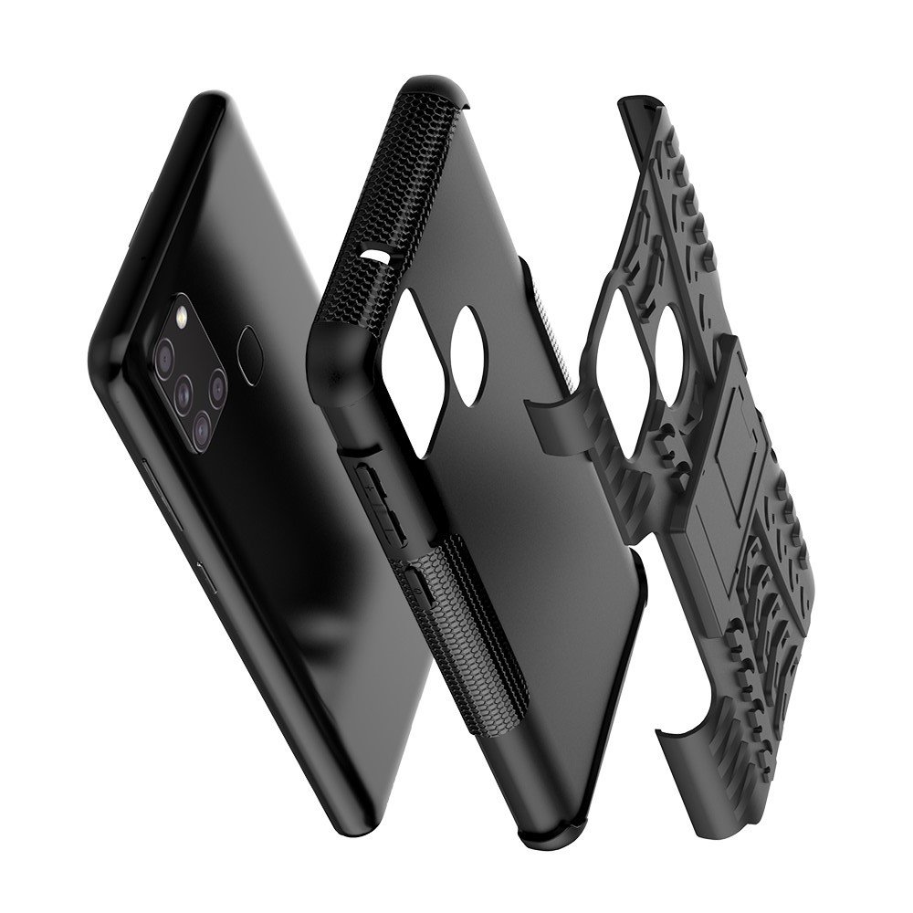 ONYX Противоударный бронированный чехол для Samsung Galaxy A21s - Черный