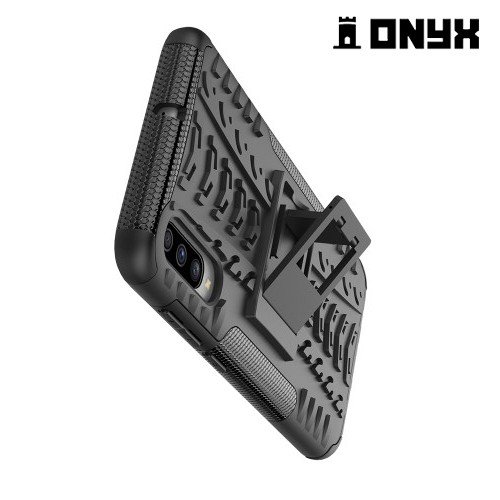 ONYX Противоударный бронированный чехол для Samsung Galaxy A70 - Черный