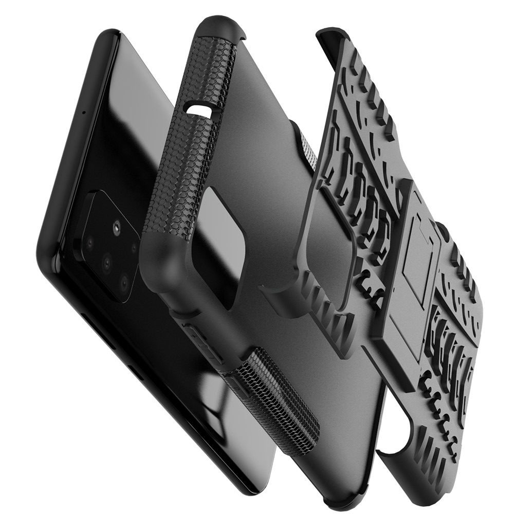 ONYX Противоударный бронированный чехол для Samsung Galaxy A71 - Черный