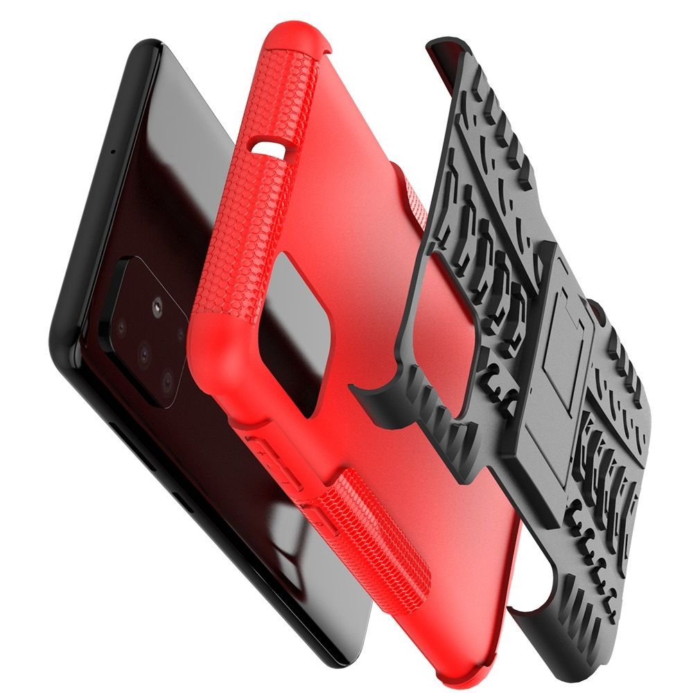 ONYX Противоударный бронированный чехол для Samsung Galaxy A71 - Красный