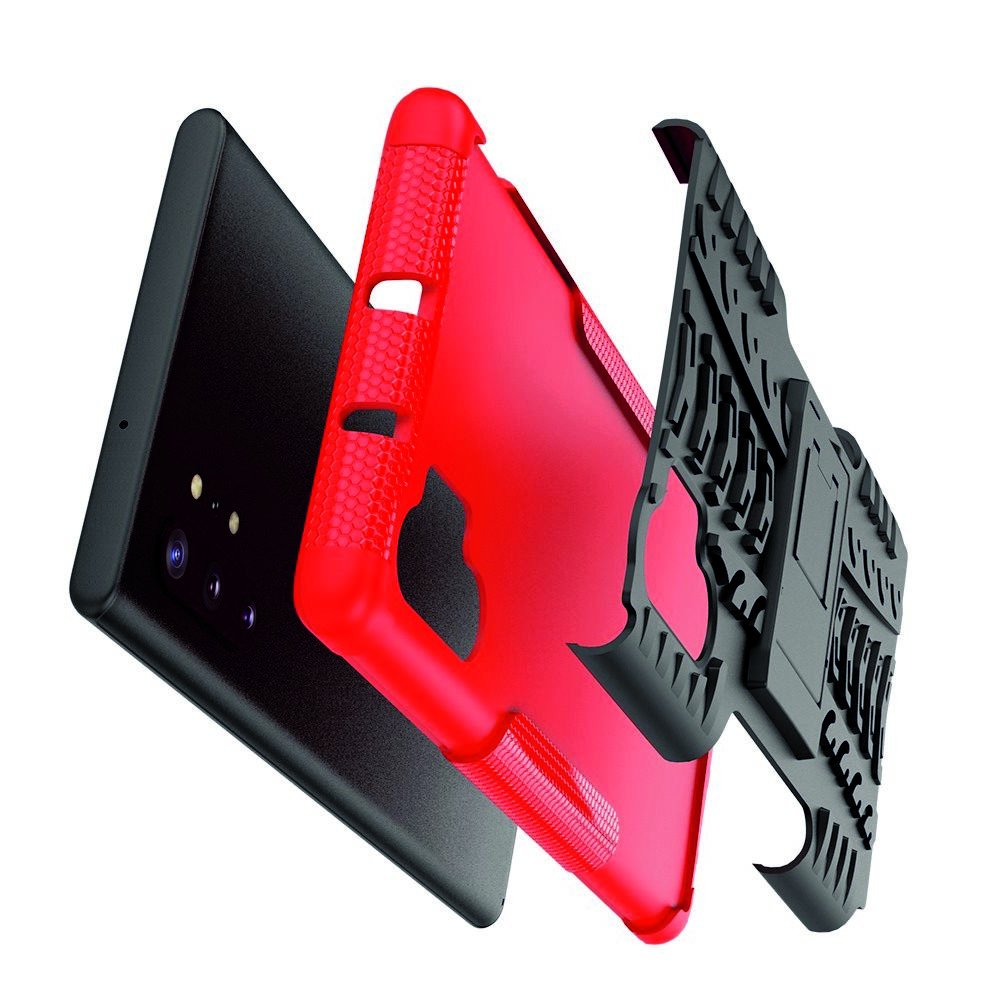 ONYX Противоударный бронированный чехол для Samsung Galaxy Note 10 Plus / 10+ - Красный / Черный