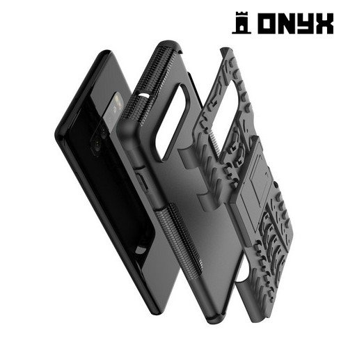 ONYX Противоударный бронированный чехол для Samsung Galaxy S10 - Черный