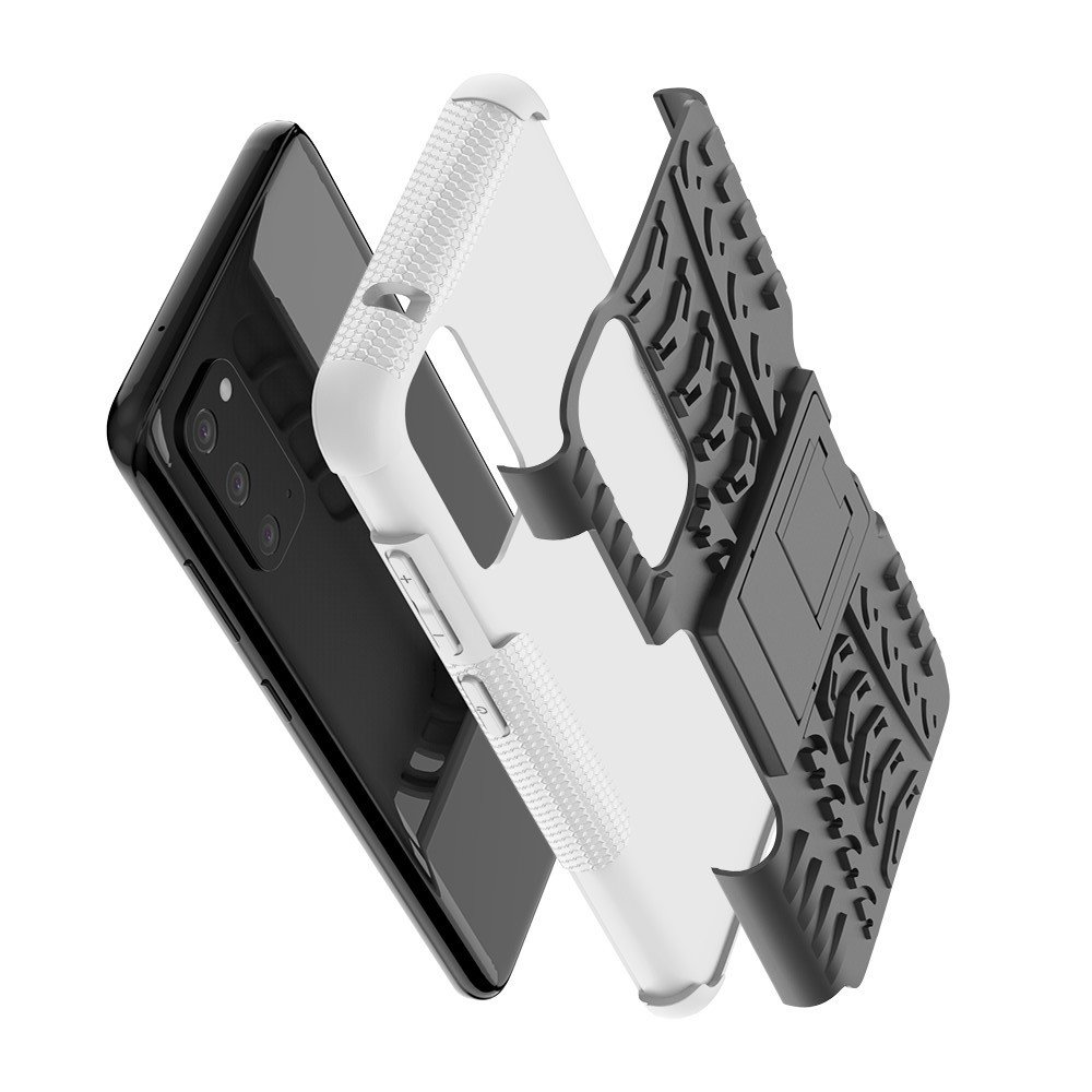 ONYX Противоударный бронированный чехол для Samsung Galaxy S20 - Белый