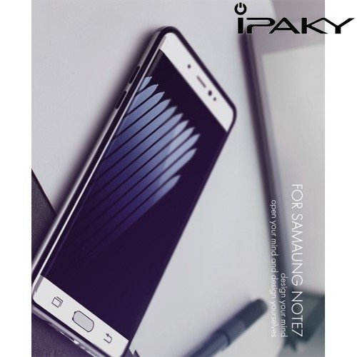 IPAKY Противоударный гибридный чехол для Samsung Galaxy Note 7 - Черный 