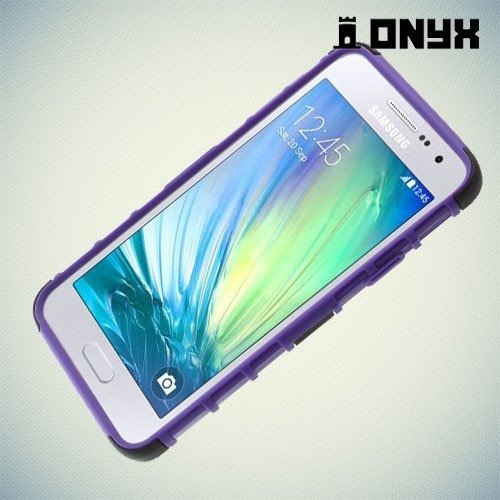 Противоударный защитный чехол для Samsung Galaxy A3 - фиолетовый
