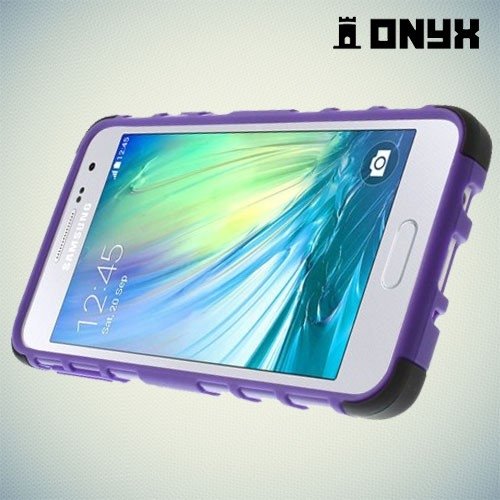 Противоударный защитный чехол для Samsung Galaxy A3 - фиолетовый