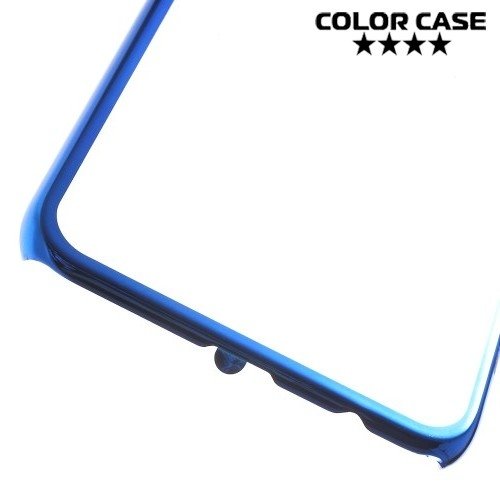 Прозрачный кейс для Samsung Galaxy S6 Edge Plus - Синий