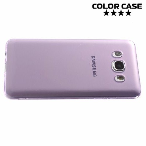 Силиконовый чехол для Samsung Galaxy J5 2016 SM-J510 - Глянцевый Фиолетовый