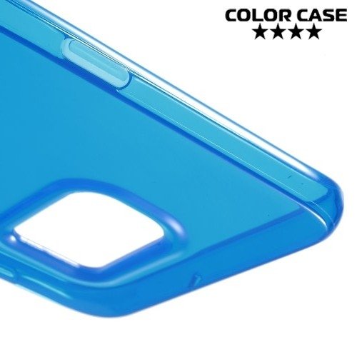 Силиконовый чехол для Samsung Galaxy S6 Edge Plus - Синий