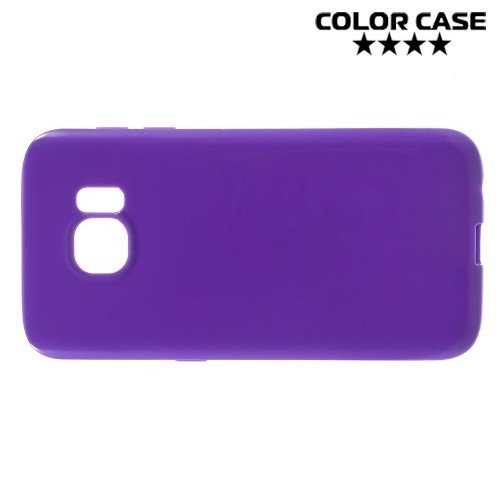 Силиконовый чехол для Samsung Galaxy S7 - Глянцевый Фиолетовый
