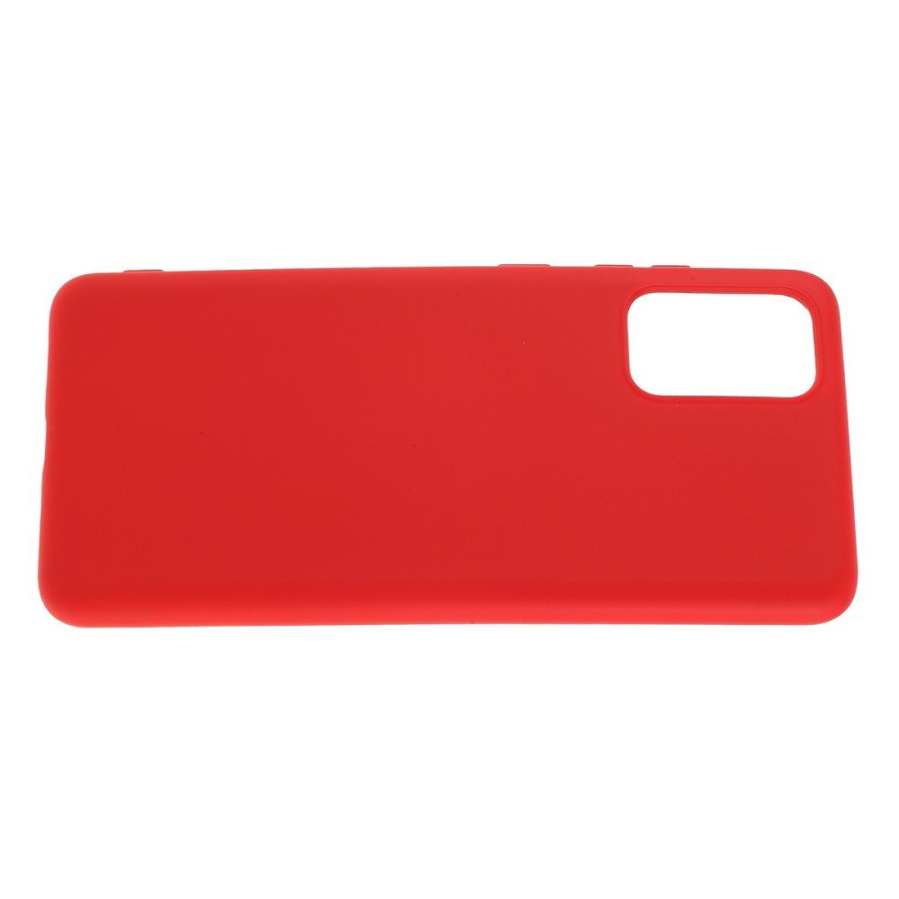 Силиконовый чехол мягкая подкладка из микрофибры для Samsung Galaxy S20 Plus Красный