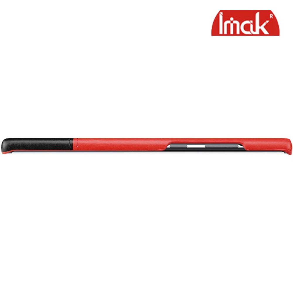 Тонкий Пластиковый PU Кожаный Кейс Накладка для Samsung Galaxy Note 10 Красный