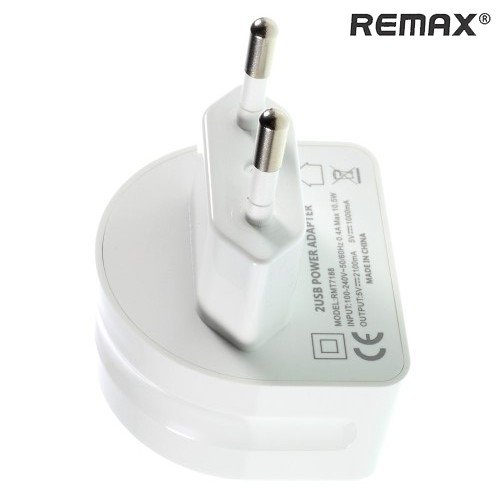 Зарядка для телефона REMAX Moon 2 USB Порта 2 Ампера