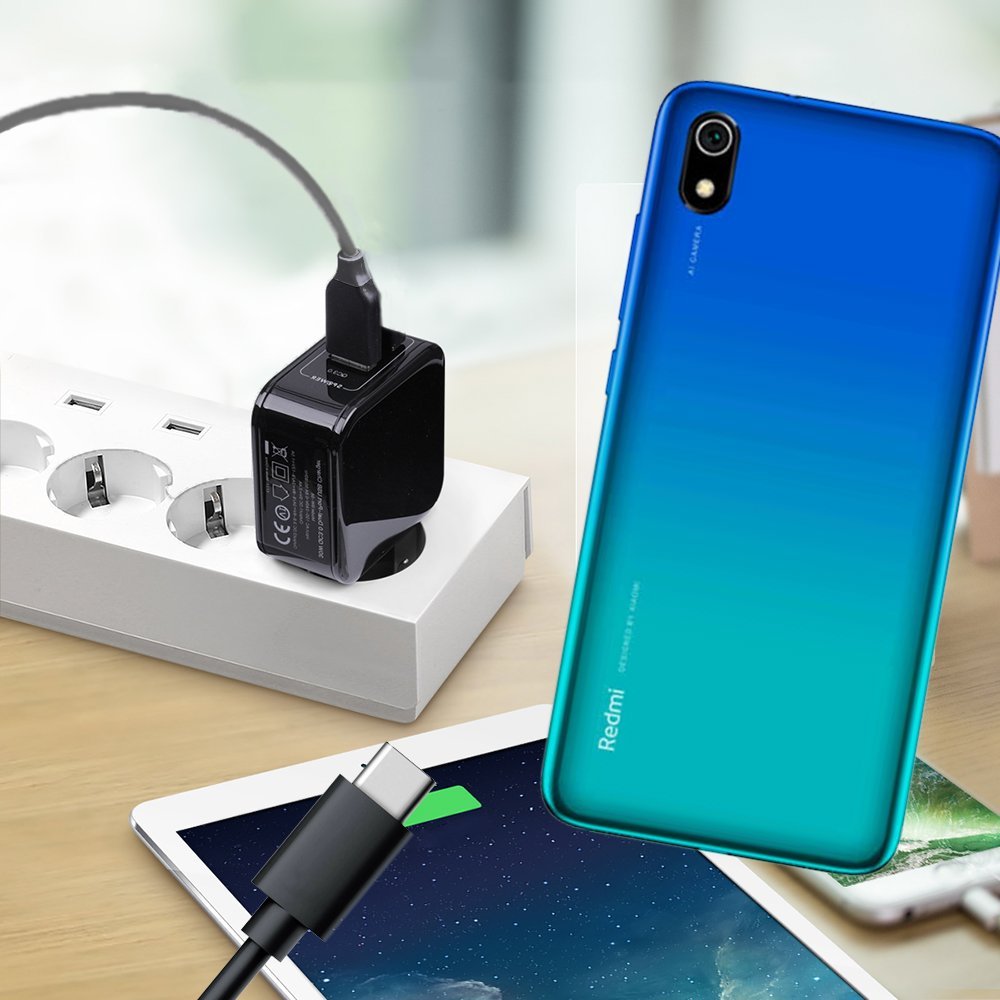 Зарядка для Xiaomi Redmi 7A телефона 2.4А и USB кабель | купить в  интернет-магазине Принтофон в Москве и СПб