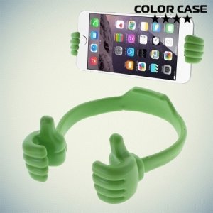 Гибкая подставка для телефона руки - зеленый