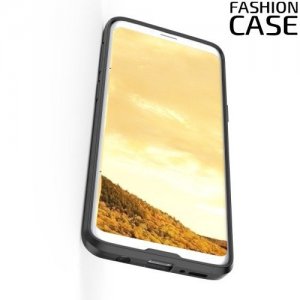 Гибридный матовый чехол для Samsung Galaxy S9 - Черный