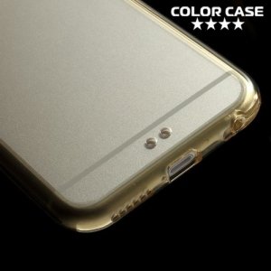 Гибридный прозрачный чехол для iPhone 6S / 6 - Золотой