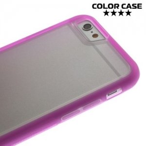 Гибридный прозрачный чехол для iPhone 6S / 6 - Розовый