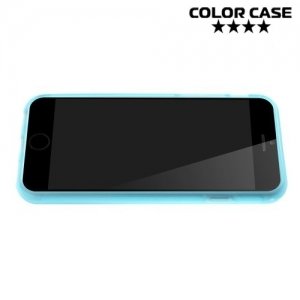 Гибридный прозрачный чехол для iPhone 6S / 6 - Синий