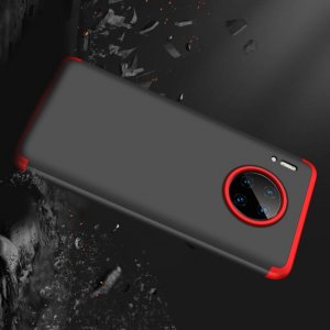 GKK 360 Пластиковый чехол с защитой дисплея для Huawei Mate 30 Красный / Черный