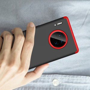 GKK 360 Пластиковый чехол с защитой дисплея для Huawei Mate 30 Pro Красный / Черный