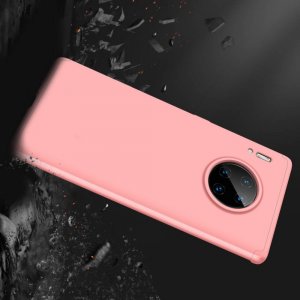 GKK 360 Пластиковый чехол с защитой дисплея для Huawei Mate 30 Pro Светло-Розовый