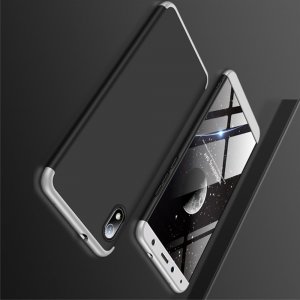 GKK 360 Пластиковый чехол с защитой дисплея для Xiaomi Redmi 7A Серебряный / Черный