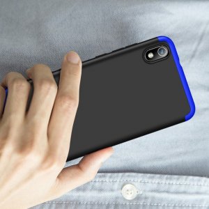 GKK 360 Пластиковый чехол с защитой дисплея для Xiaomi Redmi 7A Синий / Черный