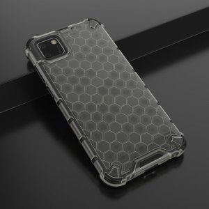 Honeycomb противоударный матовый чехол для Huawei Y5p / Honor 9S - Черный