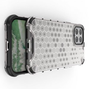 Honeycomb противоударный матовый чехол для iPhone 12 Pro Max 6.7 - Белый