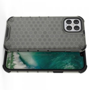 Honeycomb противоударный матовый чехол для iPhone 12 Pro Max 6.7 - Серый