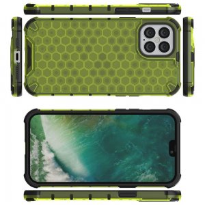 Honeycomb противоударный матовый чехол для iPhone 12 Pro Max 6.7 - Зеленый