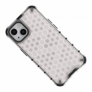Honeycomb противоударный матовый чехол для iPhone 13 - Серый