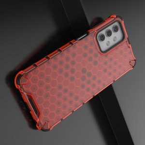 Honeycomb противоударный матовый чехол для Samsung Galaxy A32 - Красный