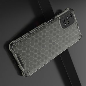 Honeycomb противоударный матовый чехол для Samsung Galaxy M31s - Черный