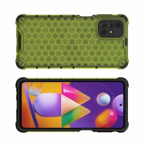 Honeycomb противоударный матовый чехол для Samsung Galaxy M31s - Зеленый