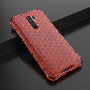 Honeycomb противоударный матовый чехол для Xiaomi Redmi 9 - Красный