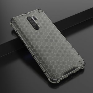 Honeycomb противоударный матовый чехол для Xiaomi Redmi 9 - Серый