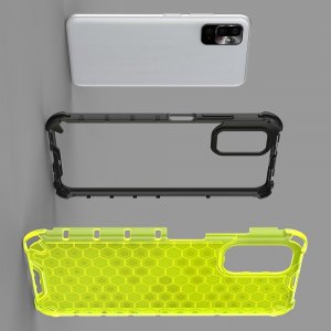 Honeycomb противоударный матовый чехол для Xiaomi Redmi Note 10T / POCO M3 PRO - Черный