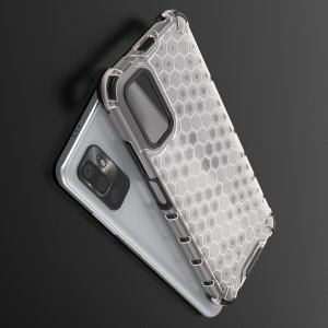 Honeycomb противоударный матовый чехол для Xiaomi Redmi Note 10T / POCO M3 PRO - Красный