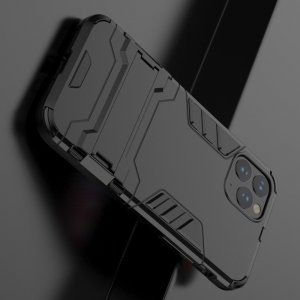 Hybrid Armor Ударопрочный чехол для iPhone 11 Pro с подставкой - Черный