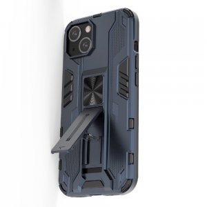 Hybrid Armor Ударопрочный чехол для iPhone 13 с подставкой - Синий