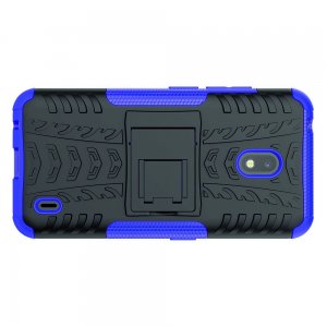 Hybrid Armor Ударопрочный чехол для Nokia 2.2 с подставкой - Фиолетовый