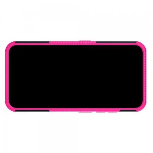 Hybrid Armor Ударопрочный чехол для Nokia 2.2 с подставкой - Розовый