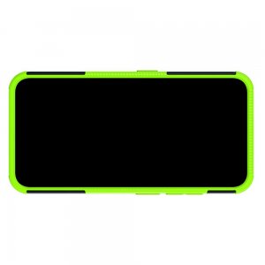 Hybrid Armor Ударопрочный чехол для Nokia 2.2 с подставкой - Зеленый
