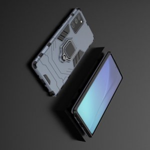 Hybrid Armor Ударопрочный чехол для Samsung Galaxy Note 20 с подставкой - Синий