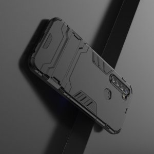 Hybrid Armor Ударопрочный чехол для Xiaomi Redmi Note 8T с подставкой - Черный