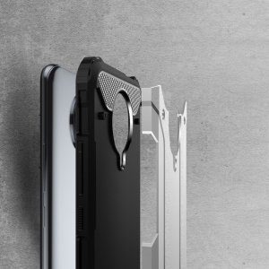 Hybrid двухкомпонентный противоударный чехол для Xiaomi Poco F2 Pro - Серебряный