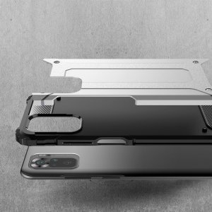 Hybrid двухкомпонентный противоударный чехол для Xiaomi Redmi Note 10 - Черный