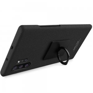 Imak Матовая пластиковая Кейс накладка для Samsung Galaxy Note 10 Plus / 10+ Песочно-Черный Ультратонкий с защитной кнопок и камеры